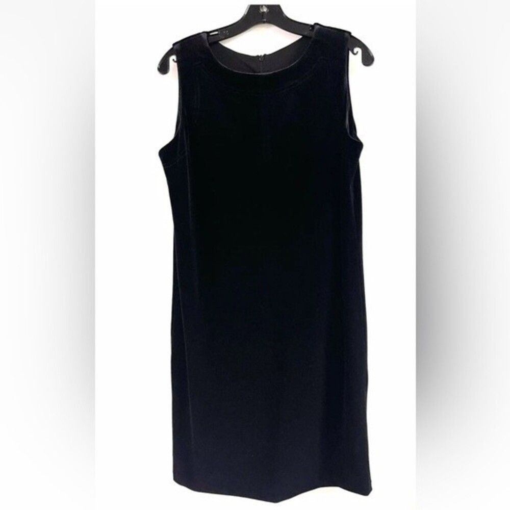 Victor Costa QVC Black Velvet Dress Size M